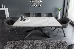 LuxD Rozťahovací keramický stôl Natasha 180-220-260 cm grafit