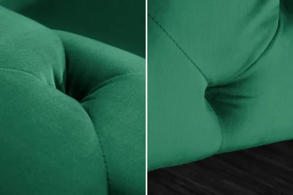 Chesterfield pohovka ZETHOS Dekorhome Sivá
