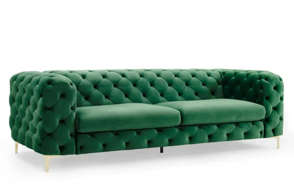 Chesterfield pohovka ZETHOS Dekorhome Sivá