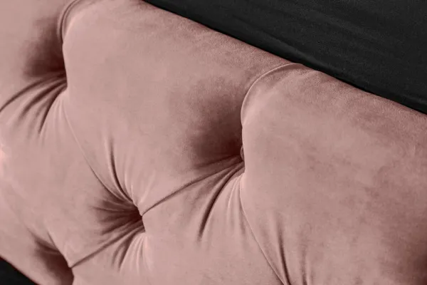 Chesterfield posteľ PALLAS Dekorhome Modrá