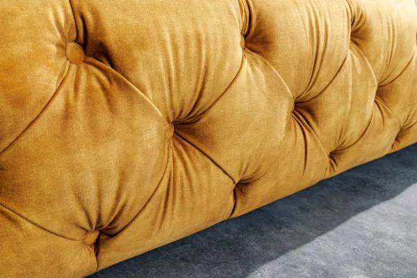 Chesterfield posteľ PALLAS Dekorhome Modrá