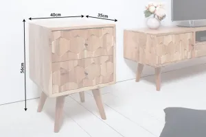 Nočný stolík KLEOPATRA Dekorhome Akácia