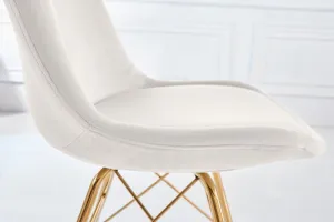 Jedálenská stolička 4 ks IKAROS Dekorhome Sivá