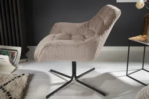Otočné kreslo THEA Dekorhome Horčicová