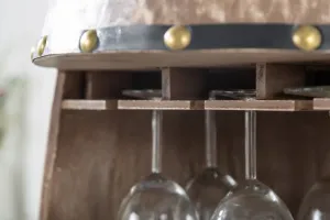 LuxD Regál na víno Winebar 97 cm hnedý