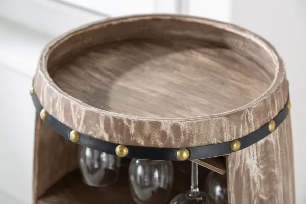 LuxD Regál na víno Winebar 97 cm hnedý