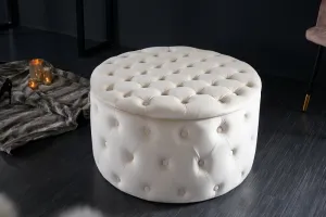 Chesterfield taburet ZETHOS Dekorhome Ružová
