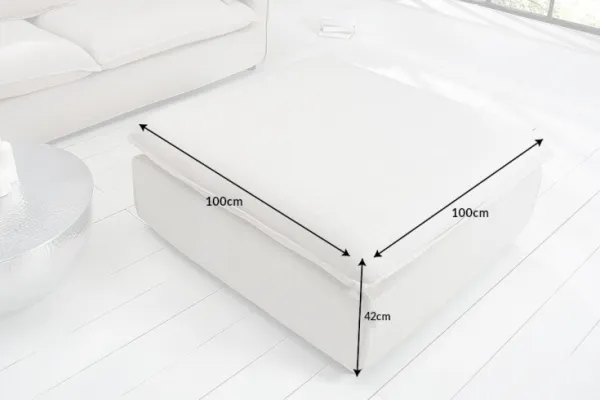 LuxD Dizajnová taburetka Eden 100 cm sivá