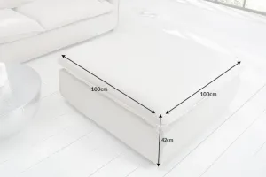 LuxD Dizajnová taburetka Eden 100 cm sivá