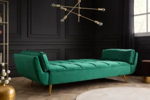 Rozkladacia pohovka BÉLOS Dekorhome Smaragdová