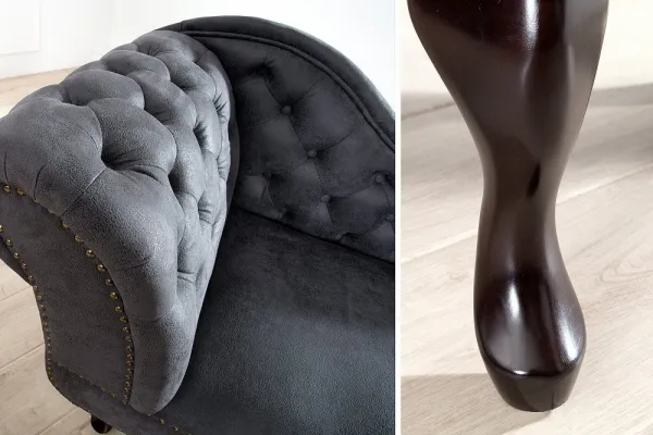 Chesterfield leňoška ZETHOS Dekorhome Hnedá