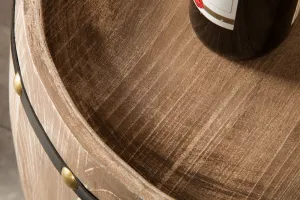 LuxD Regál na víno Reed 80 cm, kávový