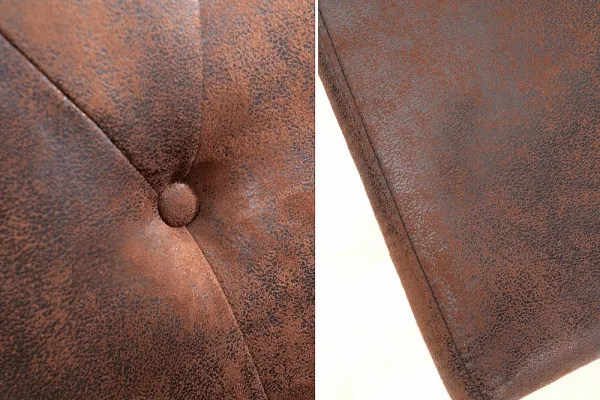 Chesterfield jedálenská stolička 2 ks DOLON Dekorhome Hnedá