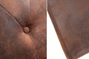 Chesterfield jedálenská stolička 2 ks DOLON Dekorhome Hnedá