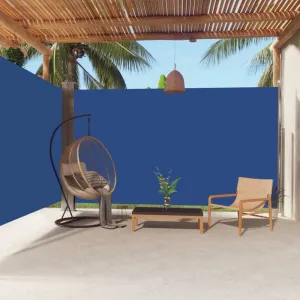 Zaťahovacia bočná markíza 200x600 cm Dekorhome Černá