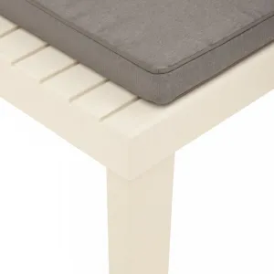 Záhradná leňoška 2 ks plast / látka Dekorhome Šedá
