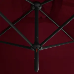 Dvojitý slnečník 600 x 290 cm Dekorhome Zelená