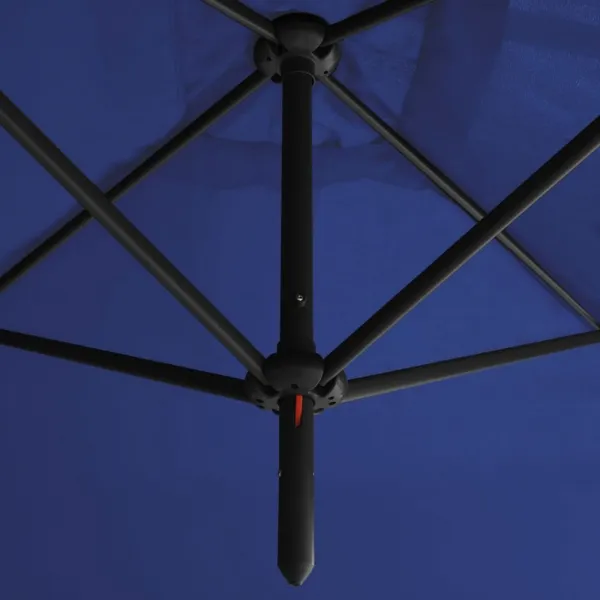 Dvojitý slnečník 600 x 290 cm Dekorhome Zelená