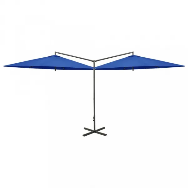 Dvojitý slnečník 600 x 290 cm Dekorhome Zelená