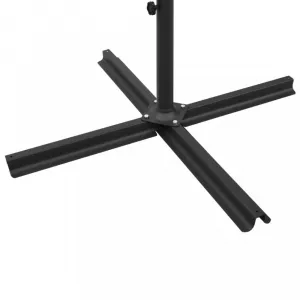 Dvojitý slnečník 600 x 290 cm Dekorhome Zelená