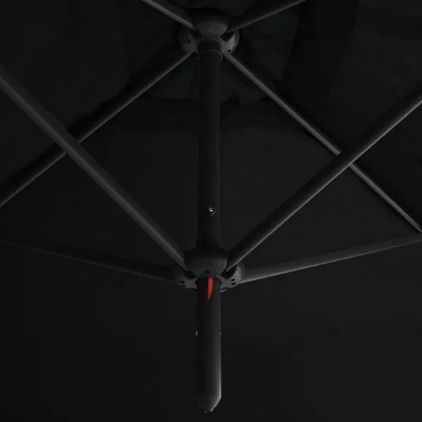 Dvojitý slnečník 600 x 290 cm Dekorhome Zelená