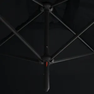 Dvojitý slnečník 600 x 290 cm Dekorhome Zelená