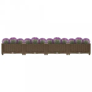 Vyvýšený záhon 160x40x23 cm PP Dekorhome Černá