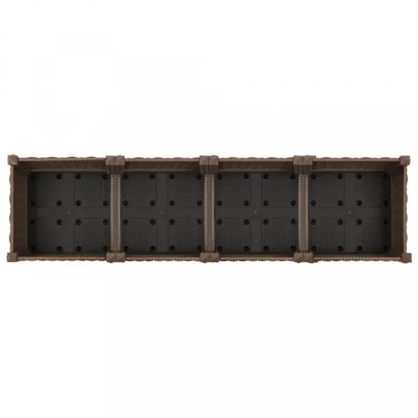 Vyvýšený záhon 160x40x23 cm PP Dekorhome Černá
