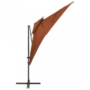 Záhradný slnečník 250 x 250 cm Dekorhome Černá