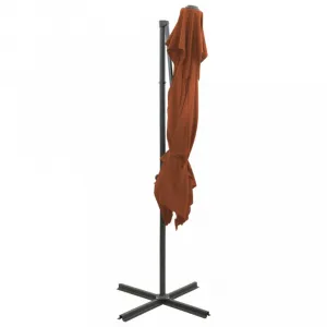 Záhradný slnečník 250 x 250 cm Dekorhome Černá