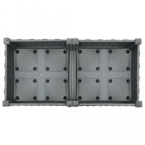 Vyvýšený záhon 80x40x23 cm PP Dekorhome Černá