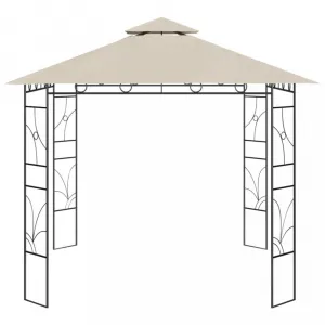 Záhradný altán 3 x 3 m Dekorhome Krémová