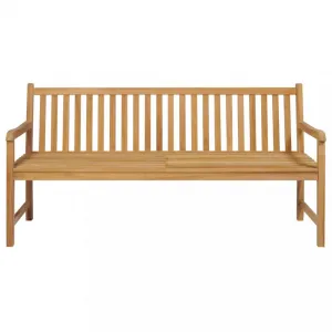 Záhradná lavica teak / látka Dekorhome