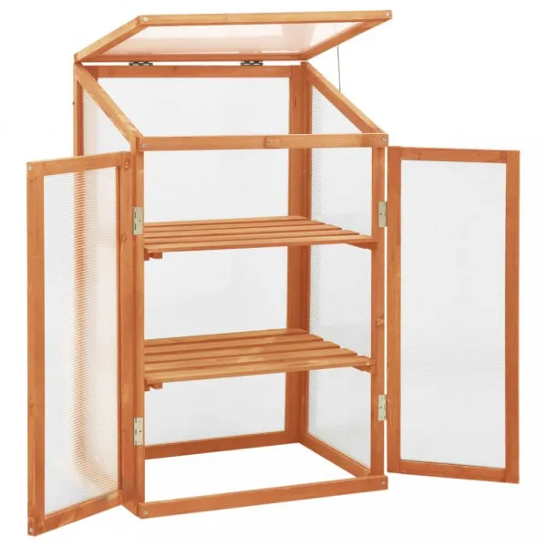 Skleník 60x45x100 cm Dekorhome Šedá