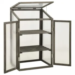 Skleník 60x45x100 cm Dekorhome Šedá