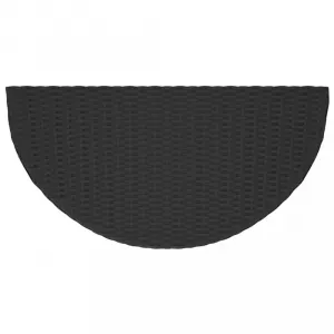 Záhradný stôl polyratan 100 cm Dekorhome Černá