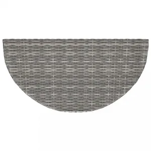 Záhradný stôl polyratan 100 cm Dekorhome Černá