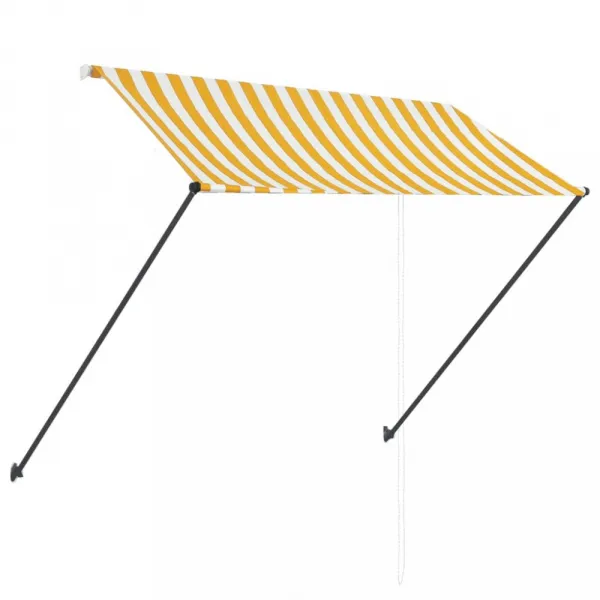 Zaťahovacia markíza s LED svetlom 250x150 cm Dekorhome Antracit