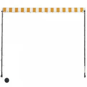 Zaťahovacia markíza s LED svetlom 250x150 cm Dekorhome Antracit