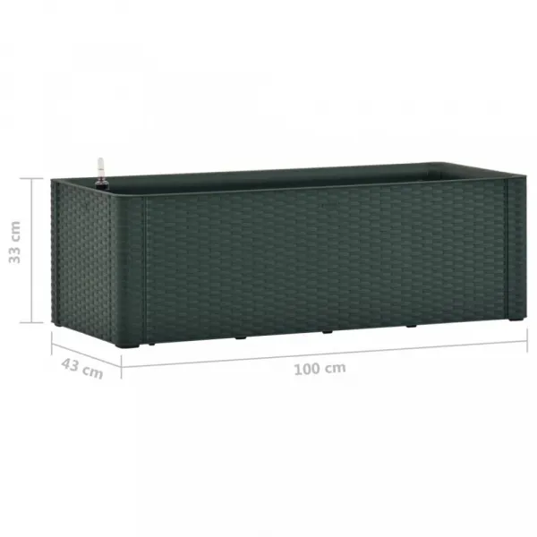 Záhradný vyvýšený kvetináč 100x43x33 cm PP Dekorhome Šedá