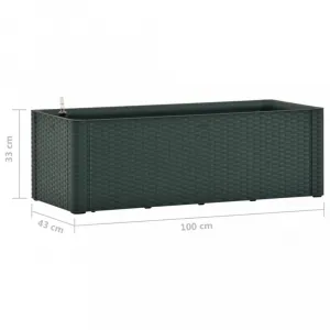 Záhradný vyvýšený kvetináč 100x43x33 cm PP Dekorhome Šedá