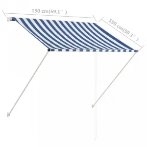 Zaťahovacia markíza 150x150 cm Dekorhome Antracit