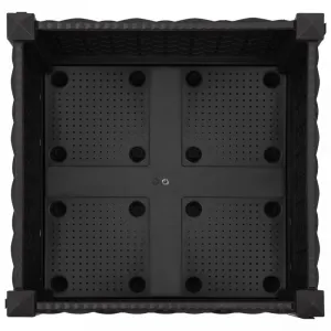 Vyvýšený záhon 40x40x23 cm PP Dekorhome Černá