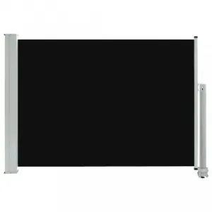 Zaťahovacia bočná markíza 80x300 cm Dekorhome Černá