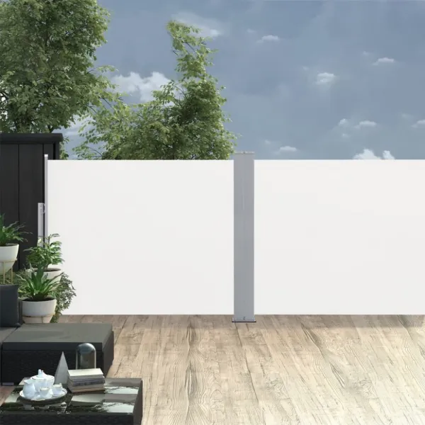 Zaťahovacia bočná markíza 120x1000 cm Dekorhome Černá