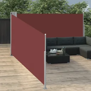 Zaťahovacia bočná markíza 100x1000 cm Dekorhome Černá