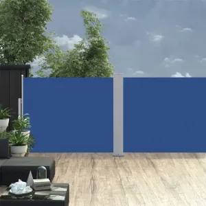 Zaťahovacia bočná markíza 100x1000 cm Dekorhome Černá