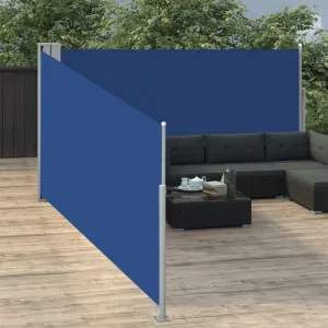 Zaťahovacia bočná markíza 100x1000 cm Dekorhome Černá