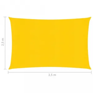 Tieniaca plachta obdĺžniková HDPE 2,5 x 3,5 m Dekorhome Černá