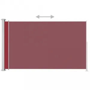 Zaťahovacia bočná markíza 220x500 cm Dekorhome Černá
